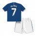 Everton Dwight McNeil #7 Babykleding Thuisshirt Kinderen 2023-24 Korte Mouwen (+ korte broeken)